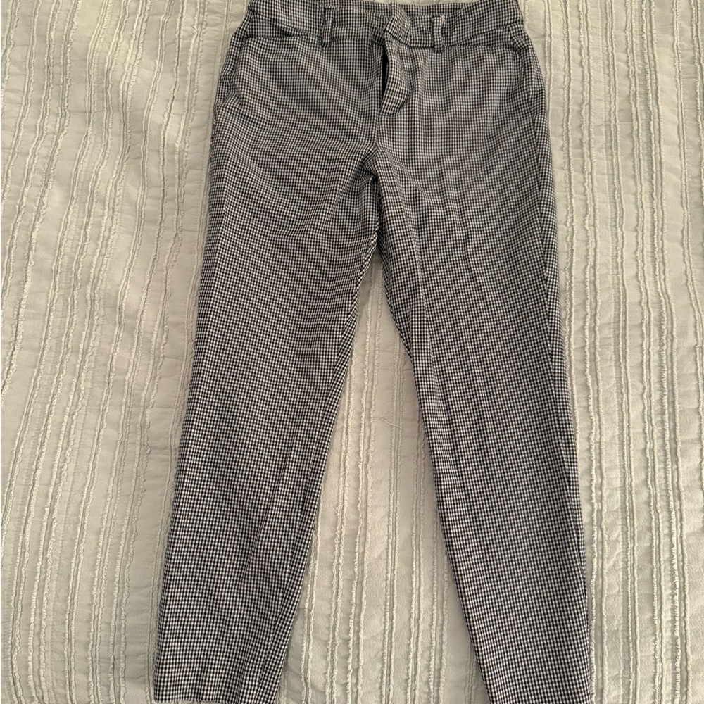 Women’s Black and White Houndstooth Pants